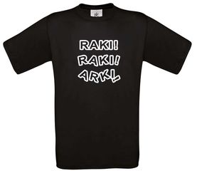 T-shirt με Design Raki! Black