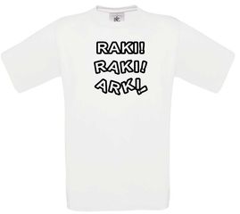 T-shirt με Design Raki! _White