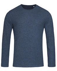 Πλεκτή μακρυμάνικη μπλούζα | Knit Long Sleeve | Stedman ST9080 Marina Blue Melange