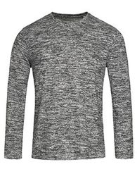 Πλεκτή μακρυμάνικη μπλούζα | Knit Long Sleeve | Stedman ST9080 Dark Grey Melange