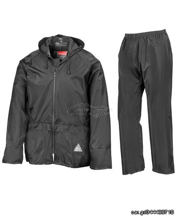 Αδιάβροχο/Αντιανεμικό Σετ | R095X | Waterproof Jacket/Trouser Set Black