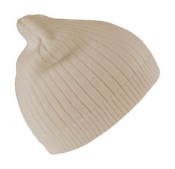 Σκούφος Βαμβακερός | Delux Double Knit Cotton Beanie Hat | RC074X Cream