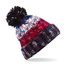 Σκούφος | Corkscrew Pom Pom Beanie |  B486 Black Jacks