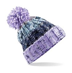 Σκούφος | Corkscrew Pom Pom Beanie |  B486 Lavender Fizz