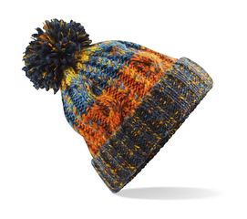 Σκούφος | Corkscrew Pom Pom Beanie |  B486 Retro Blues