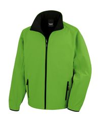 Ανδρικό Μπουφάν Υφασμάτινο | Printable Softshell Jacket| R231M Vivid Green/Black