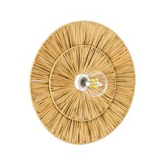 GLOBOSTAR® COLOMBO 02284 Boho Φωτιστικό Τοίχου - Απλίκα με Ντουί 1 x E27 AC 220-240V IP20 - Μπεζ - Μ40 x Π40 x Υ9cm