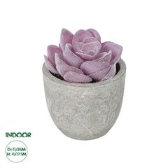 GloboStar® Artificial Garden SUCCULENT SEDEVERIA POTTED PLANT 21028 Διακοσμητικό Φυτό Σεδεβέρια Φ5x Υ11cm