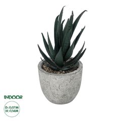GloboStar® Artificial Garden SUCCULENT ALOE POTTED PLANT 21007 Διακοσμητικό Φυτό Αλόη Φ7 x Υ14cm