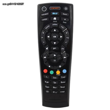 D-SMART BLU DVB-S Receiver Remote Control