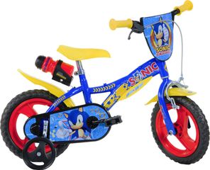 Sonic 12 Inch 21 cm Boys Fixed Gear Blue/Yellow