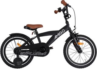 Explorer 16 Inch 23 cm Boys Coaster Brake Black/White