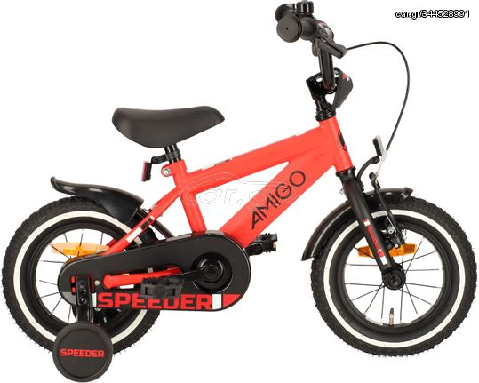 Speeder 12 Inch 21,5 cm Boys Coaster Brake Red/Black