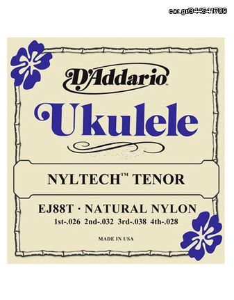 D'Addario Χορδές Ukulele EJ 88T Nyltech