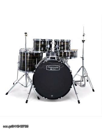 MAPEX TND5844FT Tornado Jazz Ebony Yellow Grain Ακουστικό Drum Set με Βάσεις