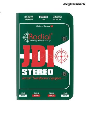 RADIAL JDI-Stereo Passive DI Box Stereo