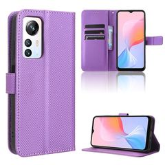 For Blackview A85 Diamond Texture Leather Phone Case(Purple)