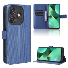 For Tecno Spark 10C Diamond Texture Leather Phone Case(Blue)