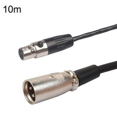 Xlrmini Caron Female To Mini Male Balancing Cable For 48V Sound Card Microphone Audio Cable, Length:10m