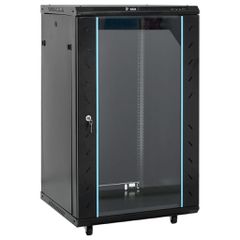vidaXL Καμπίνα Δικτύου 18U 19" IP20 Μαύρη 60x60x100 εκ.