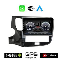 KIROSIWA 4+64GB MITSUBISHI OUTLANDER (2020 - 2022) Android οθόνη αυτοκίνητου 4GB με GPS WI-FI (ηχοσύστημα αφής 10" ιντσών Youtube Playstore MP3 USB Radio Bluetooth Mirrorlink 4x60W Apple Carplay Andro