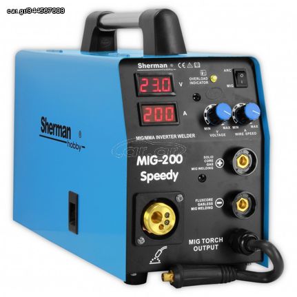 Sherman Ηλεκτροκόλληση MIG 200 Speedy 200A inverter 5kg spool 1 7811744