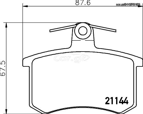 Σετ τακάκια, δισκόφρενα HELLA PAGID 8DB355017951