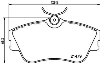 Σετ τακάκια, δισκόφρενα HELLA PAGID 8DB355018071