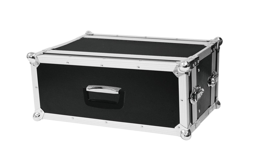 ROADINGER 4U Effect Rack CO DD 24cm Deep Black - ROADINGER