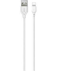 XO Καλώδιο NB103 USB - USB-C 2m 2,1A Λευκό