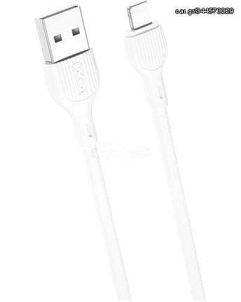 XO Καλώδιο NB200 USB - Lightning 2m 2,1A Λευκό