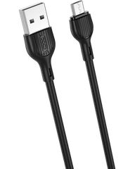 XO Καλώδιο NB200 USB - microUSB 2m 2,1A Μαύρο