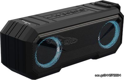 Powertech PT-988 Μαύρο Αδιάβροχο Ηχείο Bluetooth 16W με Ραδιόφωνο και Διάρκεια Μπαταρίας έως 8 ώρες*