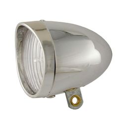 Αξεσουάρ Φώτα Μπαταρίας Εμπρός BTA VINTAGE HEADLIGHT 3 WHITE LED - Ασημί