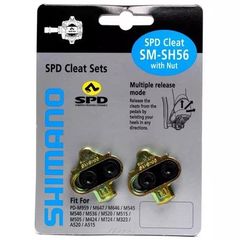 Παπούτσια Σχαράκια-Παρελκόμενα Mtb SHIMANO SM-SH56 cleat seat-multiple release with nut - Χρυσό