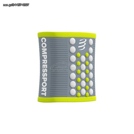 Ένδυση Multisport Αξεσουάρ COMPRESSPORT Sweatbands 3D Dots ζεύγος - Γκρι