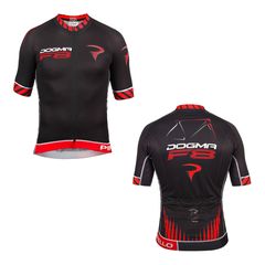 Ρούχα Μπλούζες Ανδρική-Unisex Κοντό μανίκι PINARELLO Dogma F8 Jersey - Κόκκινο