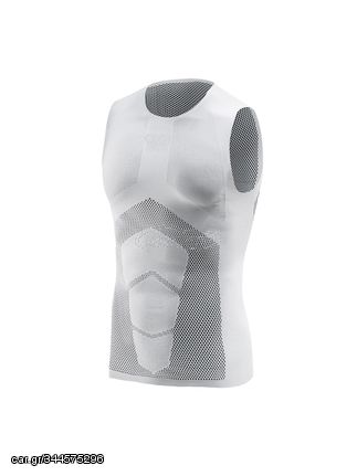 Ένδυση Multisport Ισοθερμικά Μπλούζα Αμάνικη OXYBURN B-EASY 10°C + 40°C , ελαφριάς συμπίεσης - Λευκό