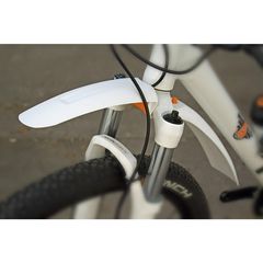 Αξεσουάρ Φτερά Mtb 26'' Εμπρός SKS SHOCKBOARD ανάρτησης μέγιστη κάλυψη 63mm - Λευκό