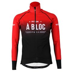 Ρούχα Μπουφάν Ανδρικό-Unisex DOLTCINI A BLOC Pro windstopper με ανακλαστικές  γραμμές στην πλάτη - Κόκκινο