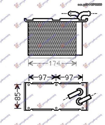 Ψυγείο Intercooler Βοηθητικό 1.2-1.4 TSI (12x20x6) [Έως 2015] Skoda Rapid 2012-2019