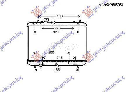 Ψυγείο Νερού 1.3-1.5 i 16V (Με/Χωρίς A/C) (37.5x55) Suzuki Swift Hatchback 2006-2011