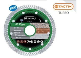 425103 ΔΙΑΜΑΝΤΟΔΙΣΚΟΣ Φ115mm ΜΠΕΤΟΥ-ΓΡΑΝΙΤΗ ΞΗΡΑΣ ΚΟΠΗΣ TACTIX