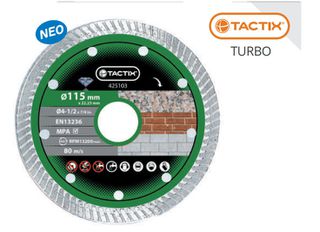 425103 ΔΙΑΜΑΝΤΟΔΙΣΚΟΣ Φ115mm ΜΠΕΤΟΥ-ΓΡΑΝΙΤΗ ΞΗΡΑΣ ΚΟΠΗΣ TACTIX