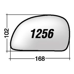 ΚΡΥΣΤΑΛΛΟ ΚΑΘΡΕΠΤΗ HYUNDAI ACCENT '03-'05 (ΧΡΩΜΙΟ) ΔΕΞΙ ΧΩΡΙΣ ΒΑΣΗ