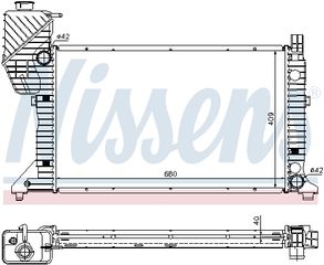 Ψυγείο, ψύξη κινητήρα NISSENS 62685A Mercedes-Benz Sprinter Bus 2300cc 143ps 1995-2006 (9015002400,9015002800,9015003100,9015003300,A9015002400)