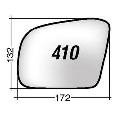 ΚΡΥΣΤΑΛΛΟ ΚΑΘΡΕΠΤΗ MERCEDES CLASSE M W164 '06-'08/ CLASSE R V251/ W251 '06-'10 (ΑΣΦΑΙΡΙΚΟ, ΘΕΡΜΑΙΝΟΜΕΝΟ, ΜΕ ΒΑΣΗ, ΧΡΩΜΙΟ) ΔΕΞΙ 4401811R-thumb-1