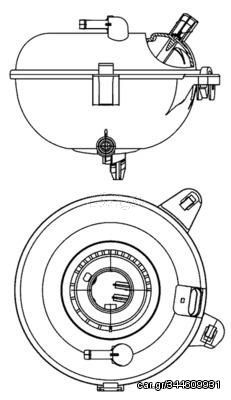 Δοχείο διαστολής, ψυκτικό υγρό  BEHR MAHLE ORIGINAL CRT21000S