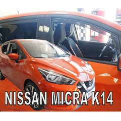 ΑΝΕΜΟΘΡΑΥΣΤΕΣ ΓΙΑ NISSAN MICRA K14 5D 2017+ ΣΕΤ ΑΥΤΟΚΙΝΗΤΟΥ ΑΠΟ ΕΥΚΑΜΠΤΟ ΦΙΜΕ ΠΛΑΣΤΙΚΟ HEKO - 4 ΤΕΜ.