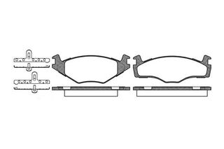 Σετ τακάκια, δισκόφρενα REMSA 017160 Alfa Romeo 33 1700cc 16Valves 129ps 1990-1994 (867698151)